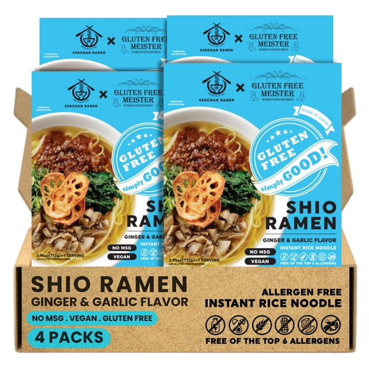 Instant Gluten Free Ginger Garlic Shio Ramen (4pk) [GF & VG]
