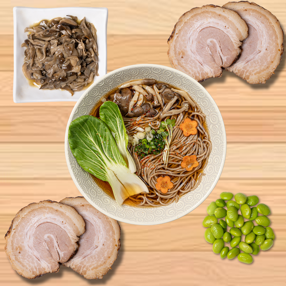 Buckwheat Soba with Toppings Kit (2 Servings)