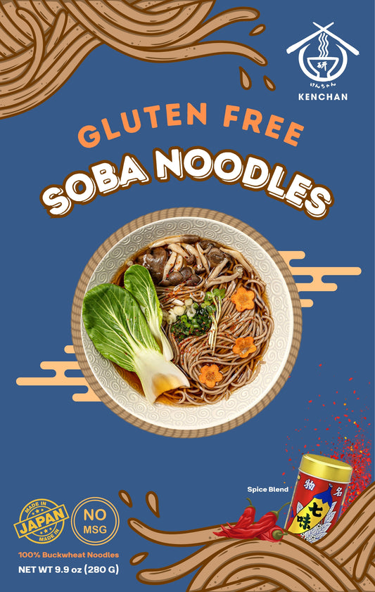 Gluten Free 100% Buckwheat Soba (4 Servings) (VEGAN)